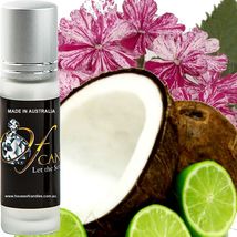 Coconut Lime Verbena Prremium Scented Roll On Perfume Fragrance Oil Vegan - $13.00+