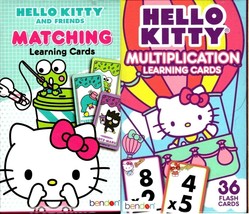 Hello Kitty and Friends - Matching &amp; Multiplication -  Learning 36 cards Set - £13.93 GBP