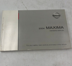 2004 Nissan Maxima Owners Manual Handbook OEM A04B40052 - $15.83