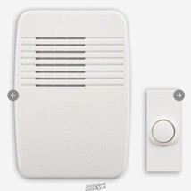 Utilitech White Doorbell Kit Wired Doorbell 2 Chimes White Finish 0077143 - £18.88 GBP