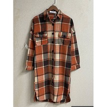 COZOK Vintage High Street Woman Coat Button Long Sleeves Casual Plaid Trench Coa - £96.76 GBP