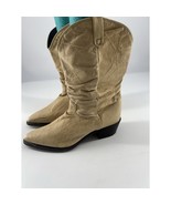 Dingo Womens Boots Tan Beige Pull On Boho Cowgirl Size 8 M Rodeo USA - €41,68 EUR