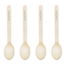 Dairy Free Lt Blue Dress My Cupcake Natural Wood 500-Pack Buffet Spoons ... - $18.36