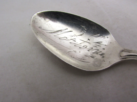 Antique R. Wallace &amp; Son RW&amp;S sterling silver birthday teaspoon 5.5&quot; - £11.32 GBP