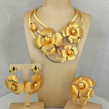 Big Jewelry  Brazilian Gold Jewelry Sets for Women  FHK12779 - £73.52 GBP