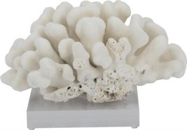 Sculpture Elkhorn Coral Small Colors May Vary Variable Acrylic Base Hand... - £183.01 GBP