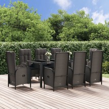  Garden Dining Set Black and Grey - $31,818.89 MXN