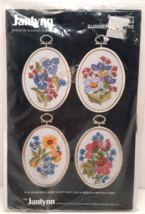 Janlynn Embroidery Kit #04-664 Summer Flowers NOS Vtg 1987 - $13.68