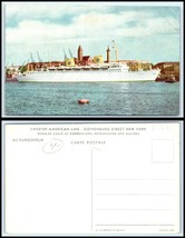 SWEDEN Postcard - MS &quot;Kungsholm&quot; Swedish American Line Passenger Ship R6 - £2.32 GBP