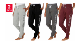 Calvin Klein Women&#39;s 2-Pack French Terry Jogger Pants Variety Size S &amp; M - £15.52 GBP+