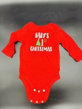 Baby&#39;s First Christmas Red Bodysuit Baby 6 Months Okie Dokie C - £6.31 GBP