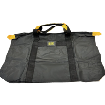 Bill Blass Black Yellow Vinyl Travel Tote Carry On Bag 19.5 x 13.5 x 3.5&quot; New - £12.39 GBP