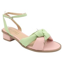 Journee Collection Women Ankle Strap Knotted Sandals Edythe Size US 6.5 Sage - £21.68 GBP