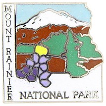Mount Rainier National Park Pin 1&quot; - £7.95 GBP