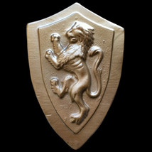 Rampant Lion Shield plaque in Bronze finish - $19.79