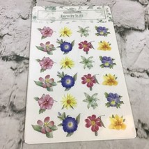 Vintage Gibson Greetings Envelope Seals Flower Stickers Pack Of 2 Sheets Of 24   - £7.77 GBP