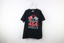 Vintage 90s Mens XL Faded Spell Out Chevrolet 454 Muscle Engine Car T-Shirt - £37.19 GBP