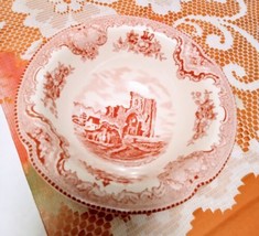 Vintage Johnson Bros Old Britain Castles Pink Cereal Bowl  - £9.79 GBP