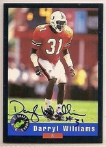 Darryl williams signed autographed Football card - £7.69 GBP