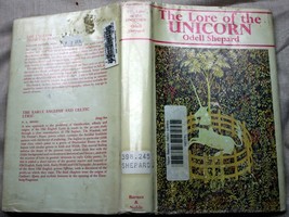 Vntg 1967 Odell Shepard Hcdj 1st Us Ed The Lore Of The Unicorn ex-lib Legends - £10.24 GBP