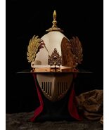 Premium Warrior Wing Helmet Replica  Golden Phoenix Feather Military Ar... - $499.00