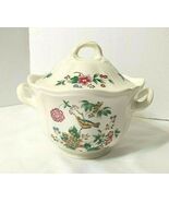 Wedgwood TROPICAL GARDEN Floral Sugar Bowl with Lid Set Bird with Flower... - $626.03 MXN