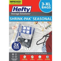 - 3 Extra Large Vacuum Storage Bags For Storage For Clothes, Pillows, Towels, Or - £25.57 GBP
