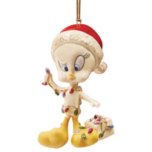 Lenox Tweety All Tangled Up In Lights Ornament Figurine Angry Bird Christmas NEW - £32.85 GBP