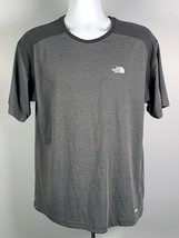 The North Face Vapor Wick T Shirt Mens Large Gray Polyester - $23.71