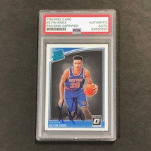 2018-19 Donruss Optic Rated Rookie #190 Kevin Knox Signed Card AUTO PSA Slabbed - £47.06 GBP