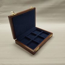 Casket Pocket Coins Collectibles (6 Compartments 40x40mm) - £34.06 GBP