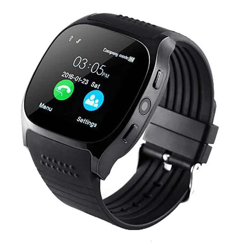  T8 Bluetooth Smart Watch With Camera Facebook Support SIM TF Card Call Smartwat - £132.52 GBP