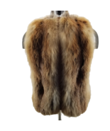 Furs Vintage Red Fox Fur leather  Womens Vest Mob Wife Size Small US - $398.63