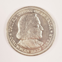 1893 Columbian Commemorative 50C Demi Dollar En État BU Choisi, Attrait ... - $93.32