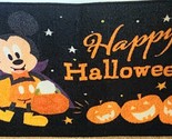 Disney Halloween Mickey Mouse As A Vampire Happy Halloween Accent Rug 20x32 - £14.94 GBP