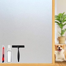 Frosted White Glass Window Privacy Film Decorative with Tools 45.2&quot; x 15... - $46.55