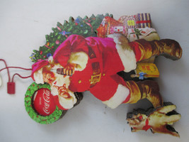 Coca-Cola Santa Shhhh with Dog Holiday Christmas Ornament - £12.63 GBP
