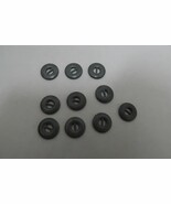 10 grey matte round metal buttons - sew through - 1/2&quot; - €3,38 EUR