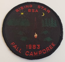 Boy Scouts 1983 Fall Camporee &#39;Rising Star&#39; 2-7/8&quot; patch - £7.15 GBP