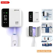 Portable UV Toothbrush Cleaner with LED Display - Ideal for Families &amp; O... - $57.37