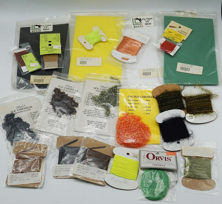 Primary image for Lot of 20 Fly Tying Fishing Chenille etc.