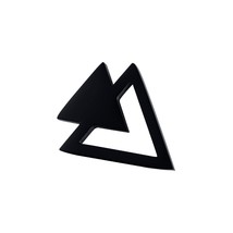 Cool Punk Triangle Stud Earrings for Men Jewelry, Anti Allergy Stainless Steel G - £10.50 GBP