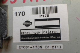 2005 Nissan Altima Transmission Control Unit TCU  ETC31170N ECU 02 5B1 - $25.82