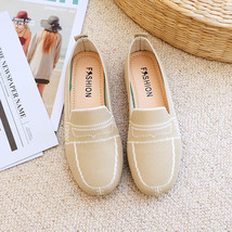 Spring Summer Women Flat Shoes Breathable Knit Comfortable Soft Sole Round Toe G - £24.14 GBP