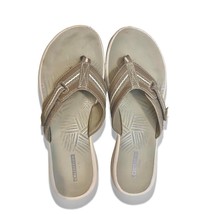 Clark&#39;s Women&#39;s Cloudsteppers Flip Flops Sandal Arch Support Brinkley Ja... - $10.99