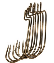Eagle Claw Lazer Sharp Bronze Worm Hooks, Size 2/0, Qty 8, #L093G-2/0 - $5.95