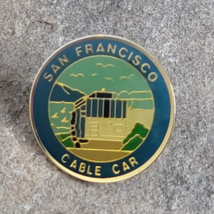 San Francisco Cable Car California Beach Souvenir Travel Enamel Lapel Hat Pin - £5.24 GBP