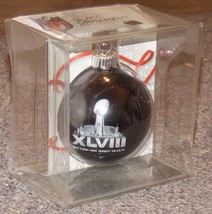 2014 NFL Superbowl XLVlll Glass Christmas Ornament Bulb New In Package - £15.79 GBP