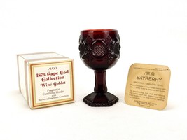 AVON Wine Goblet Candle Holder, 1876 Cape Cod Collection, Bayberry Candl... - £10.14 GBP