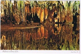 Postcard Reflections In Dream Lake Luray Caves Luray Virginia - $2.16
